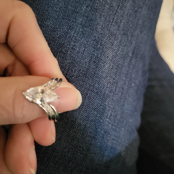 Source Unknown Silver Marquise Ring - Picture 7 of 7